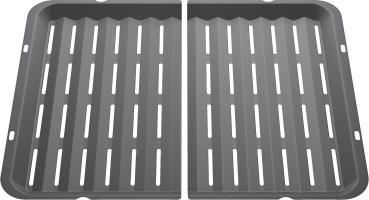 NEFF Z12CQ10A0 - zweiteiliger Grilleinsatz, 18 x 363 x 218 mm, Anthrazit